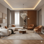 Candelabru Luxury Crystal Chrome 40 cm – Cristal K9 Premium, 4 Surse, Finisaj Argintiu Satinat - imagine 3