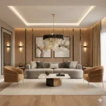 Candelabru Luxury Cristal Black 50 cm – Cristal K9 Premium și Metal Negru, 7 Surse E27, Design Modern pentru Living și Dormitor Matrimonial - imagine 3