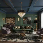 Candelabru Luxury Cristal Black 40 cm – Cristal K9 Premium și Metal Negru, 4 Surse E27, Design Modern pentru Living, Dormitor și Birou - imagine 2