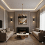 Candelabru Luxury Crystal Black 60 cm – Cristal K9 Premium, 8 Surse, Finisaj Negru Mat și Interior Auriu - imagine 2