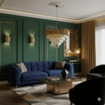 Candelabru Luxury Crystal Gold 50 cm – Cristal K9 Premium, 7 Surse, Finisaj Auriu Satinat - imagine 3