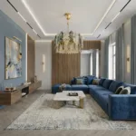 Candelabru Elegant Gold Smoke 40 cm – Cristal K9 Premium Fumuriu și Transparent, 6 Becuri E14, Design Modern de Lux pentru Living, Dining și Dormitor Master - imagine 3