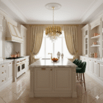 Candelabru Luxury Crystal Gold 30 cm – Cristal K9 Premium, 3 Surse, Finisaj Auriu Satinat - imagine 2