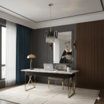 Candelabru Modern Prism Black 30 cm – Cristal K9 Premium, 3 Surse, Finisaj Negru Mat Texturat - imagine 2