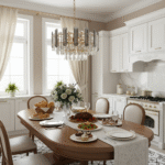 Candelabru Golden Bloom 40 cm – Cristal K9 Premium, Design Floral, 5 Surse, Finisaj Auriu Regal - imagine 2