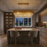 Candelabru Luxury Cristal Gold - Grand Edition 80 cm – Cristal K9 Premium și Metal Auriu, 8 Becuri E27, Design Modern pentru Dining și Living - imagine 4