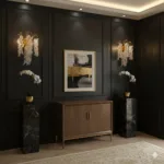 Aplica Cristal Rain – Cascadă Organica, 2 Surse, Cristal K9 și Finisaj Gold Premium - imagine 2