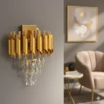 Aplica Luxury Cristal Gold – Opulență și Stil, 2 Surse, Cristal K9 și Finisaj Gold - imagine 2