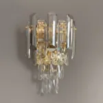 Aplică Imperial Cristal Gold – Cascade de Lumină, 2 Surse, Cristal K9 și Finisaj Gold Premium