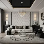 Candelabru Luxury Cristal Chrome 30 cm – Cristal K9 Premium și Metal Argintiu Cromat, 3 Surse E14, Design Modern pentru Hol, D - imagine 3