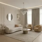 Candelabru Luxury Cristal Chrome 40 cm – Cristal K9 Premium și Metal Argintiu Cromat, 4 Surse E14, Design Modern pentru Living, Dormitor și Birou - imagine 4