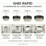 Candelabru Modern Prism Black 50 cm – Cristal K9 Premium Transparent și Metal Negru, 8 Becuri E14, Design Modern de Lux pentru Living și Dining - imagine 10