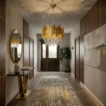 Candelabru Modern Prism Gold 30 cm – Cristal K9 Premium Transparent și Metal Auriu, 3 Becuri E14, Design Exclusiv pentru Holuri, Dormitoare și Zone de Accent - imagine 3