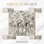 Candelabru Cristal Ice Cascade Chrome 60 cm – Cristal K9 Premium și Metal Argintiu, 8 Surse E14, Design Modern de Lux pentru Living-uri Grandioase și Lobby-uri - imagine 7