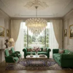 Candelabru Cristal Ice Cascade Chrome 50 cm – Cristal K9 Premium și Metal Argintiu, 7 Surse E14, Design Modern de Lux pentru Living-uri Spațioase și Zone de Dining - imagine 3