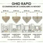 Candelabru Cristal Ice Cascade Golden 60 cm – Cristal K9 Premium și Metal Auriu, 8 Surse E14, Design Modern de Lux pentru Living-uri și Dormitoare - imagine 10