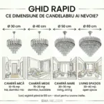 Candelabru Luxury Cristal Chrome 50 cm – Cristal K9 Premium și Metal Argintiu Cromat, 7 Surse E14, Design Modern pentru Living și Dormitor Matrimonial - imagine 10