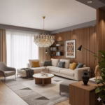 Candelabru Golden Bloom 60 cm – Cristal K9 Premium, Design Floral, 10 Surse, Finisaj Auriu Regal - imagine 7