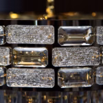 Candelabru Majestic Crystal Gold 40 cm – Cristal K9 Premium, 5 Surse, Finisaj Auriu - imagine 4