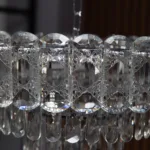 Candelabru Cristal Silver Frost 40 cm – Cristal K9 Premium și Metal Argintiu Satinat, 5 Surse E14, Design Modern Luxos pentru Dormitor, Living și Birou - imagine 11