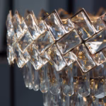 Candelabru Golden Eclipse 50 cm – Cristal K9 Premium, 7 Surse, Finisaj Auriu - imagine 2