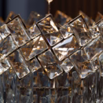 Candelabru Golden Eclipse 30 cm – Cristal K9 Premium, 4 Surse, Finisaj Auriu - imagine 2