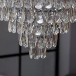 Candelabru Crystal Ice Cascade 50 cm – Cristal K9 Premium, 7 Surse, Finisaj Crom - imagine 3