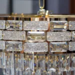 Candelabru Majestic Crystal Gold 50 cm – Cristal K9 Premium, 8 Surse, Finisaj Auriu Regal - imagine 2