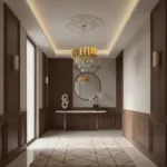 Candelabru Luxury Cristal Gold 30 cm – Metal Auriu și Cristal K9, 3 Becuri E14, Design Modern pentru Living și Hol - imagine 3