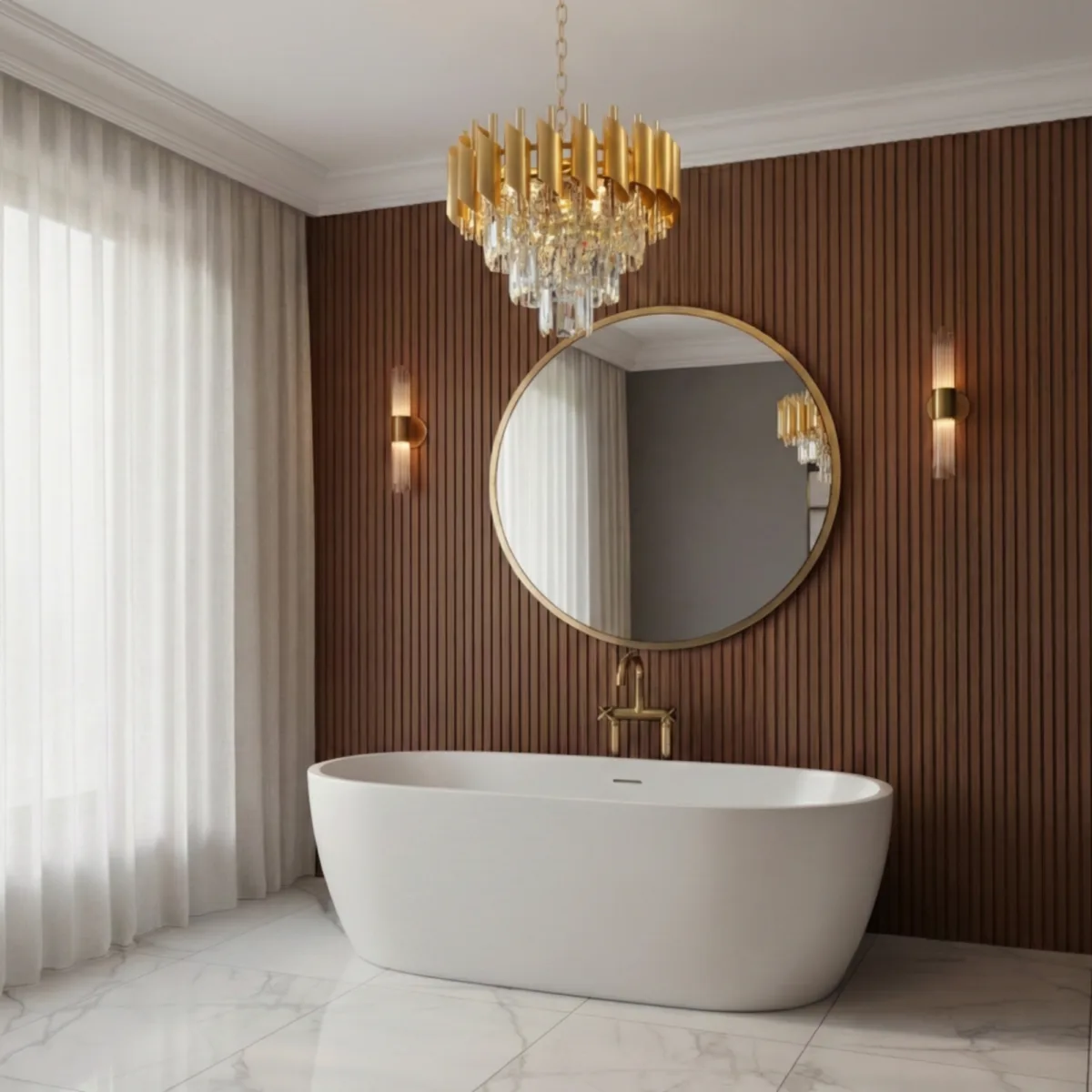 Candelabru Luxury Cristal Gold 30 cm – Metal Auriu și Cristal K9, 3 Becuri E14, Design Modern pentru Living și Hol - imagine 4