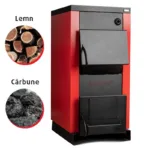 Centrala/Cazan pe lemn Termax 25 kW, cu ardere standard, volum manta apa 75 litri