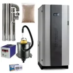 Pachet Centrală pe Peleți Termax Compact 30 kW – pentru 200 mp, Buncăr 90 kg, Kit Complet