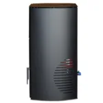 Pachet centrala cu peleti KOPH PM 30 kW, 200 mp, buncar peleti 30 kg, diametru cos fum ⌀80 mm, manta apa 30 litri, pompa recirculare si vas expansiune incorporate, Negru - imagine 6