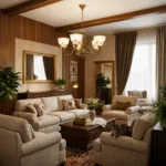 Candelabru Clasic Vintage Bronze – Lustră cu 5 Surse de Lumină, Abajururi din Sticlă Mată și Detalii Filigran, Ideal pentru Living sau Dining - imagine 4