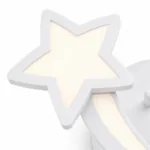 Lustră LED Modernă Cu Steluțe 65 cm – Metal și Acril Alb, 5 Surse LED Integrate, Design Decorativ pentru Camera Copiilor și Dormitor - imagine 7