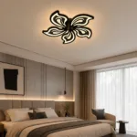 Lustră LED Modernă Fluture 69 cm – Metal și Acril Negru, 5 Surse LED Integrate, Design Elegant pentru Living, Dormitor și Camera Copiilor - imagine 2