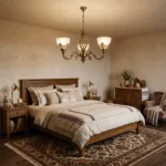 Candelabru Clasic Vintage Bronze – Lustră cu 3 Surse de Lumină, Abajururi din Sticlă Mată și Detalii Filigran, Ideală pentru Hol, Bucătărie sau Dormitor - imagine 3