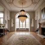 Candelabru Luxury Cristal Black – Palace Edition 60×94 cm – Capodoperă Monumentală pe Mai Multe Niveluri, 15 Becuri, Cristal K9 Premium și Metal Negru, Ideal pentru Scări Interioare și Tavane Înalte - imagine 3