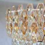 Candelabru Royal Cristal Gold 50 cm – Cristal K9 Premium și Metal Auriu, 9 Becuri E14, Design Elegant pentru Living și Dining - imagine 7