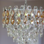 Candelabru Royal Cristal Chrome 40 cm – Cristal K9 Premium și Metal Cromat, 5 Becuri E14, Design Elegant pentru Living și Dormitor - imagine 9
