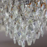 Candelabru Royal Cristal Chrome 40 cm – Cristal K9 Premium și Metal Cromat, 5 Becuri E14, Design Elegant pentru Living și Dormitor - imagine 3