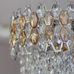 Candelabru Royal Cristal Chrome 40 cm – Cristal K9 Premium și Metal Cromat, 5 Becuri E14, Design Elegant pentru Living și Dormitor - imagine 4