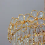Candelabru Luxury Flower Cristal Gold 60 cm – Cristal K9 Premium și Metal Auriu, 10 Becuri E14, Design Luxos pentru Living și Dining - imagine 10