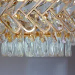 Candelabru Infinity Cristal Gold 45 cm – Cristal K9 Premium și Metal Auriu, 10 Becuri E27, Design Luxos pentru Living și Dormitor - imagine 14