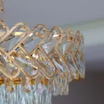 Candelabru Infinity Cristal Gold 45 cm – Cristal K9 Premium și Metal Auriu, 10 Becuri E27, Design Luxos pentru Living și Dormitor - imagine 13