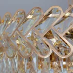 Candelabru Infinity Cristal Gold 55 cm – Cristal K9 Premium și Metal Auriu, 12 Becuri E27, Design Luxos pentru Living și Dining - imagine 10