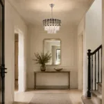 Candelabru Luxury Cristal Fumuriu 30 cm – Cristal K9 Premium și Metal Argintiu, 3 Becuri E27, Design Modern pentru Hol, Living și Dormitor - imagine 3