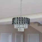 Candelabru Luxury Cristal Fumuriu 30 cm – Cristal K9 Premium și Metal Argintiu, 3 Becuri E27, Design Modern pentru Hol, Living și Dormitor - imagine 11