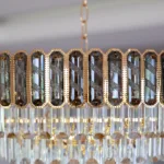Candelabru Royal Gold Smoke 60 cm – Cristal K9 Fumuriu și Metal Auriu,10 Becuri E27, pentru Living și Dormitor - imagine 10