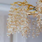 Candelabru Cristal Velvet Gold 80 cm – Cristal K9 Premium și Metal Auriu Gravat, 8 Surse E14, Design Luxos pentru Living, Dining sau Dormitor Master - imagine 3